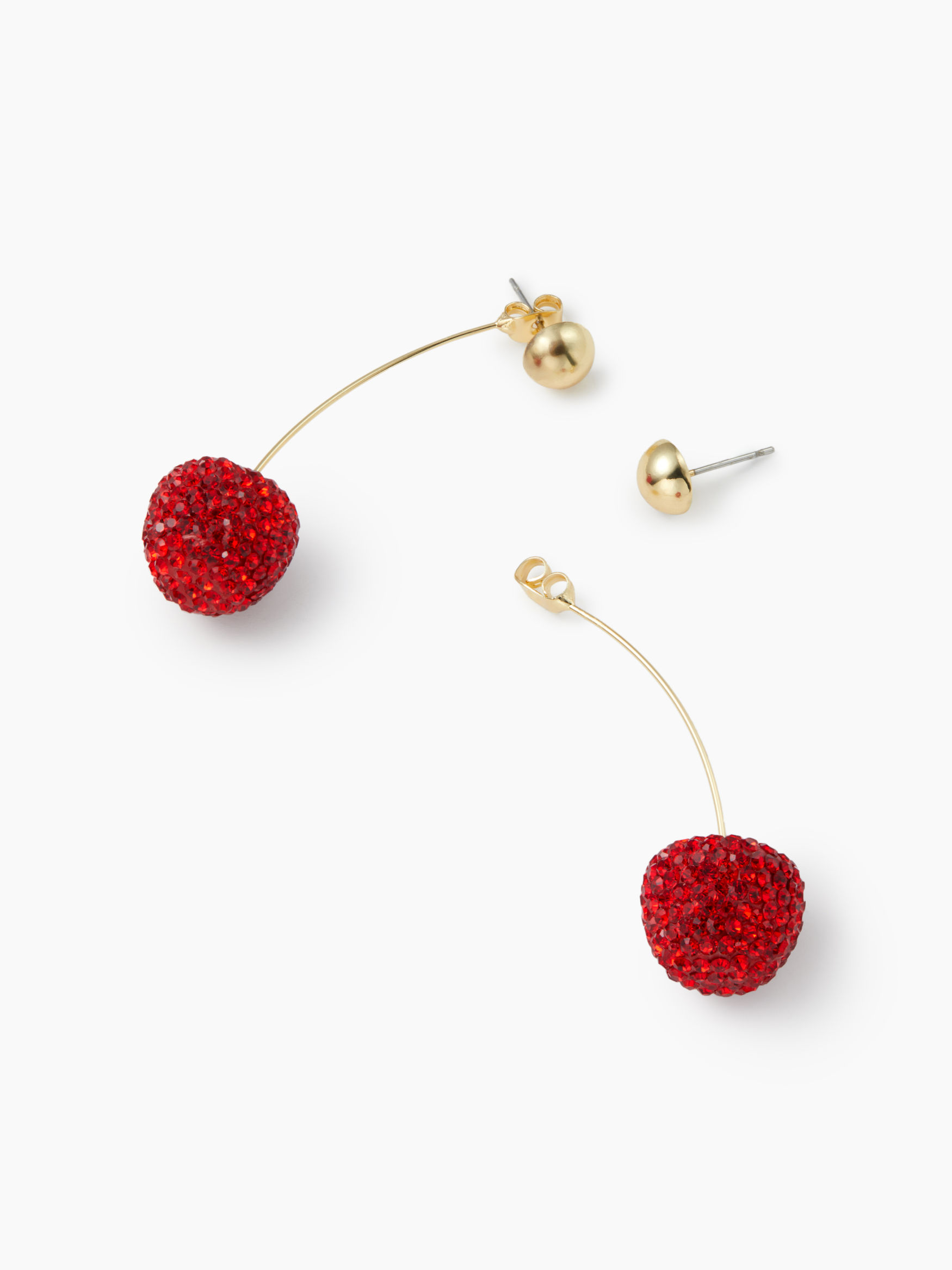 Andréa -  Boucles d'oreilles rouge
