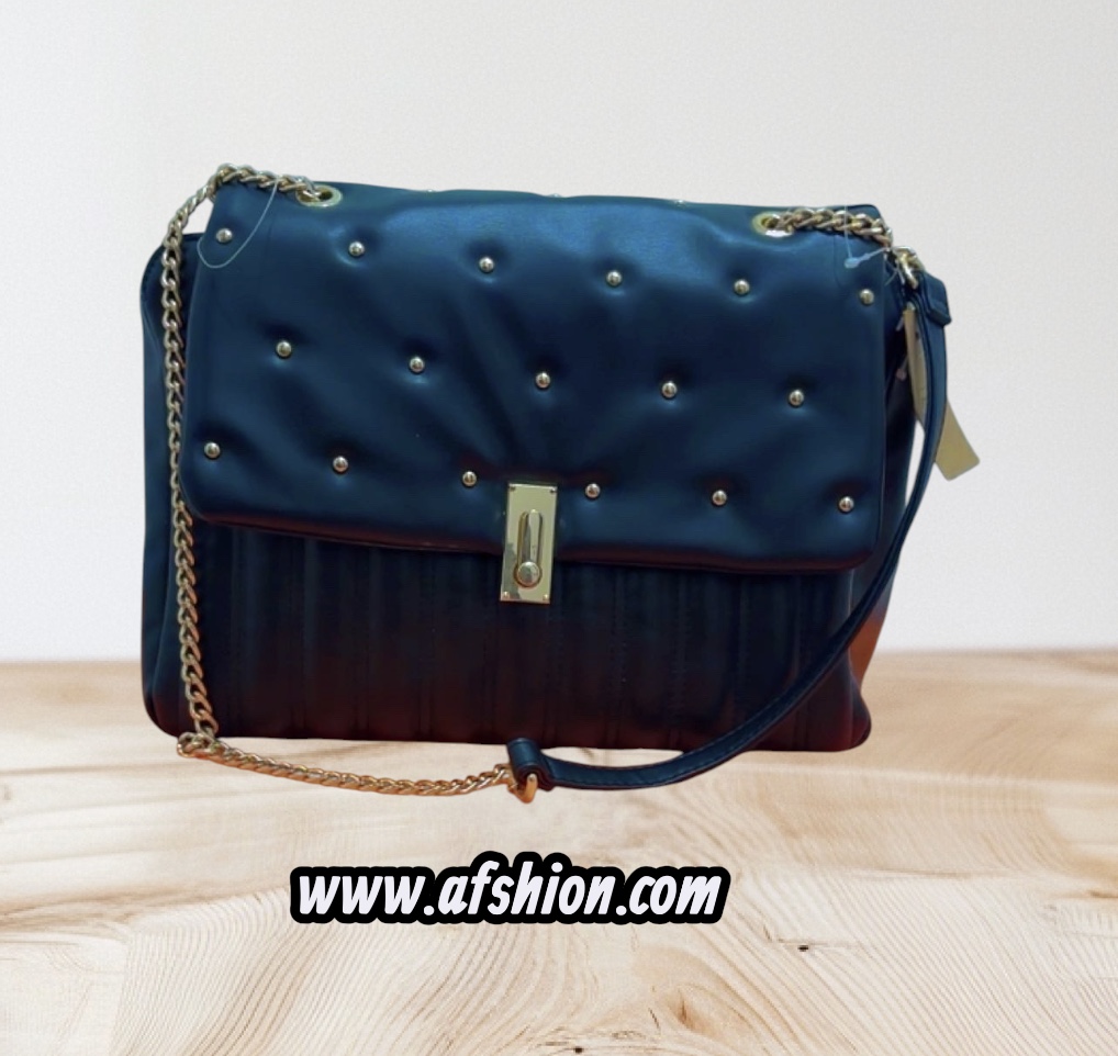 Sac à main Noir Femme motif clouté