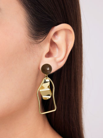 EVA - Boucles d'oreilles  pendantes multicolore