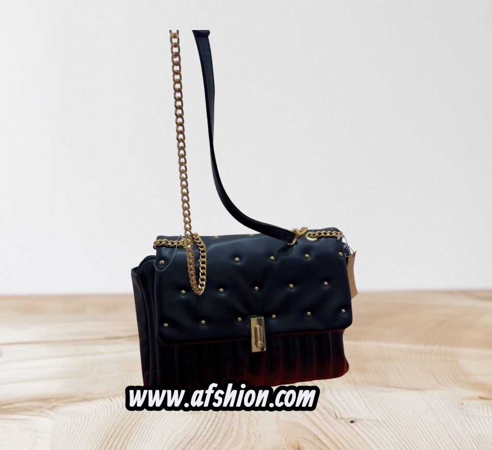 Sac à main Noir Femme motif clouté
