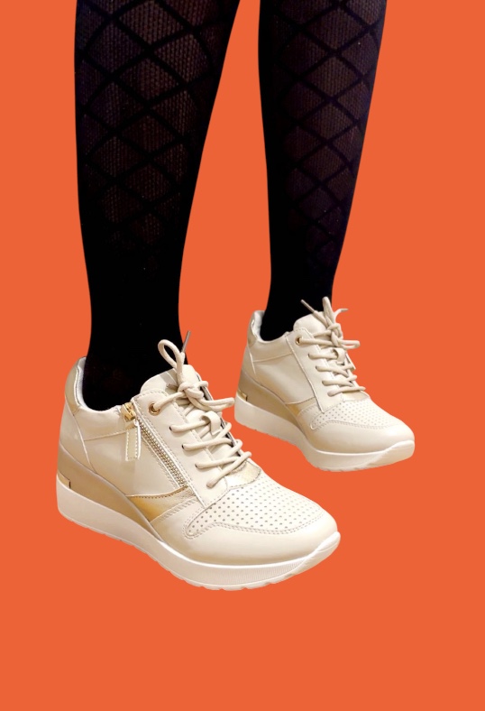 Mary - Baskets basses beige